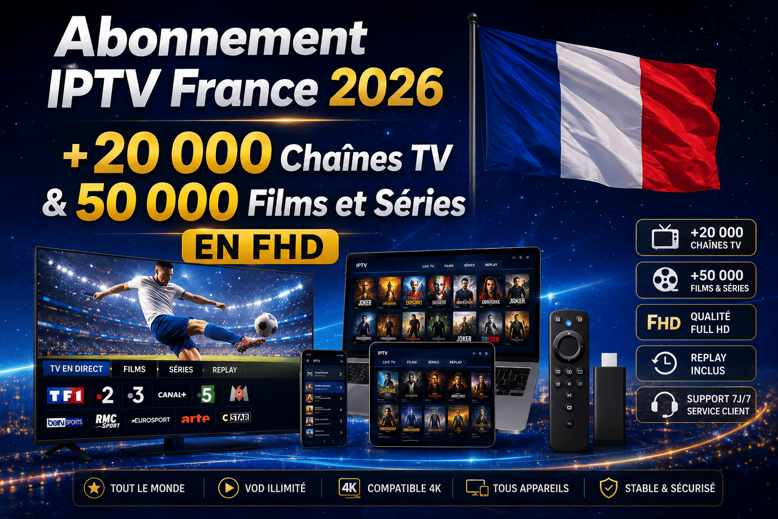 abonnement iptv france