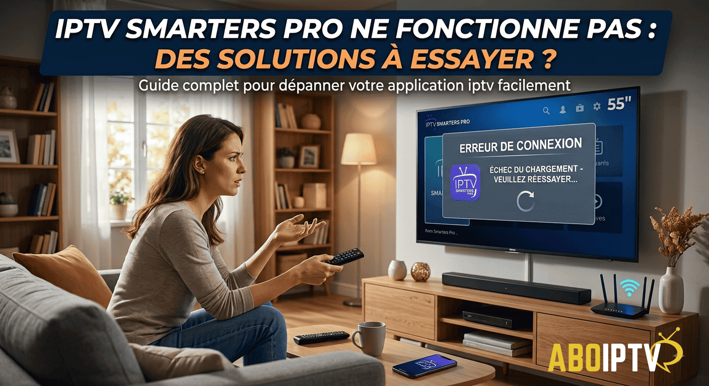 IPTV Smarters pro ne fonctionne pas